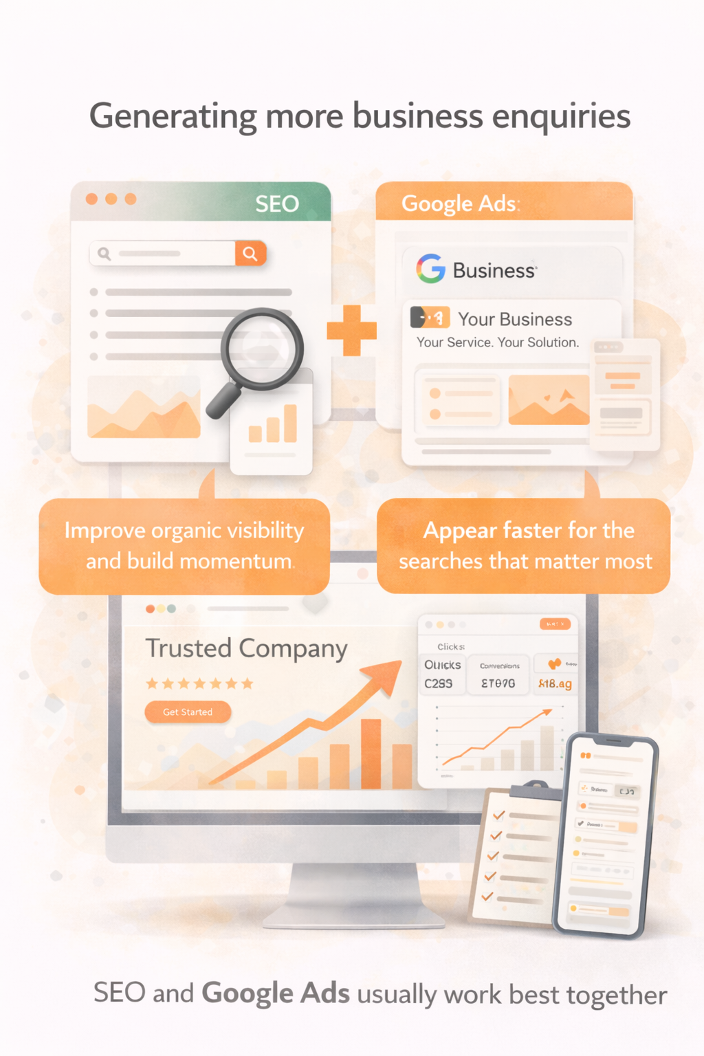 SEO and Google Ads strategy for lead generation